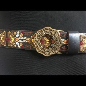 Lucky brand belt xl brown leather